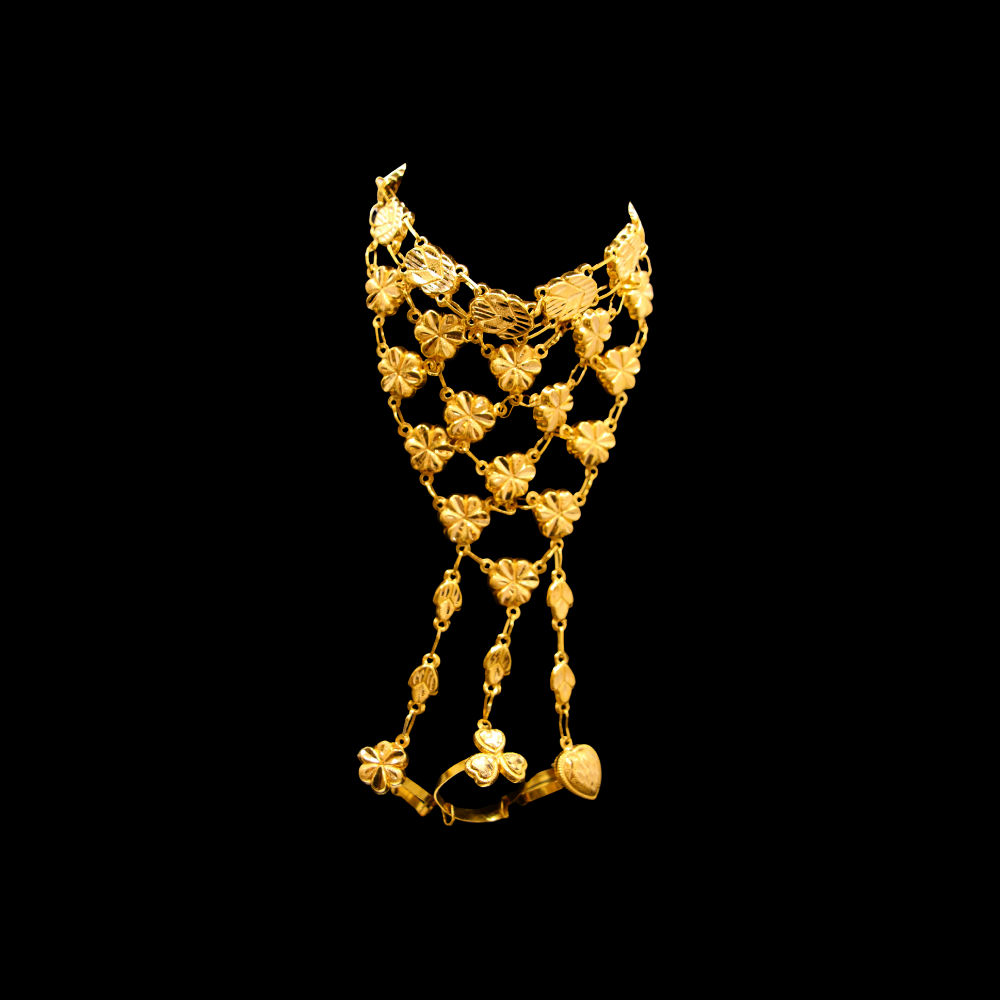 21K Gold Hand Bracelet 