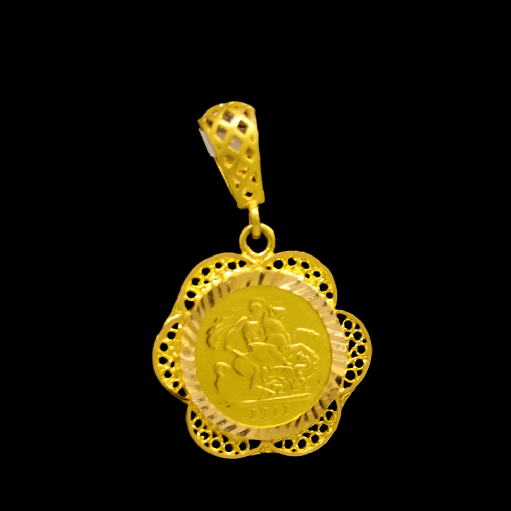 21K Gold Pendant 