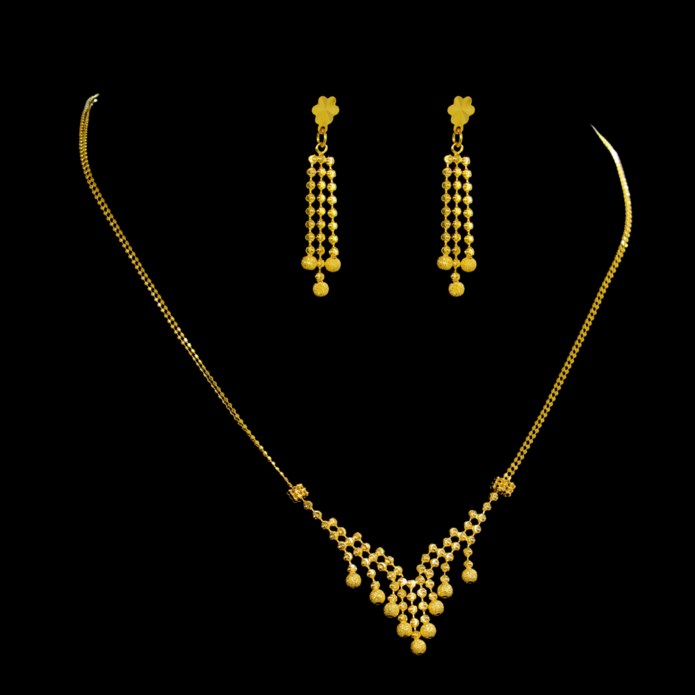 22K Gold Necklace Set
