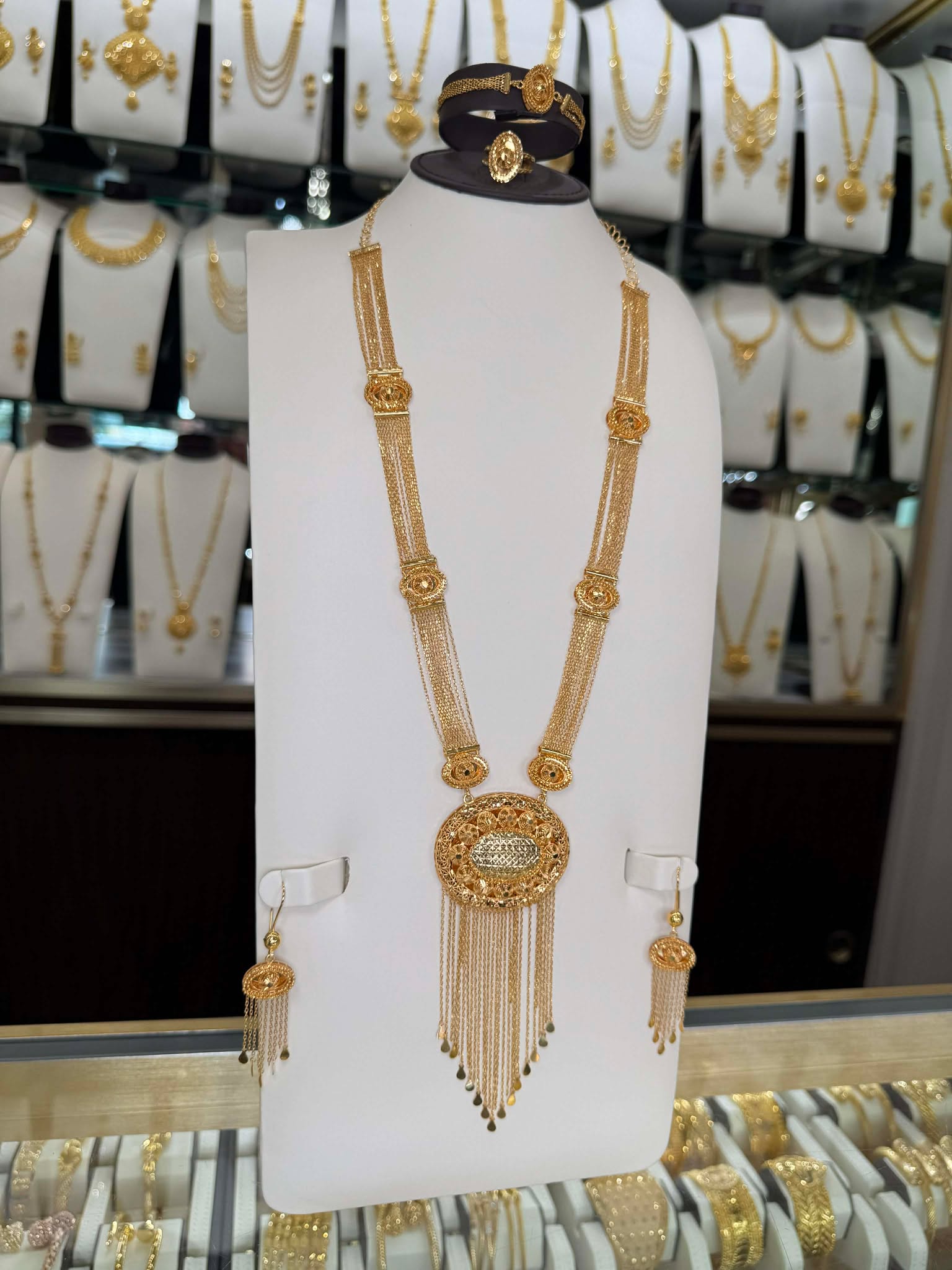 21K Gold Necklace Set 