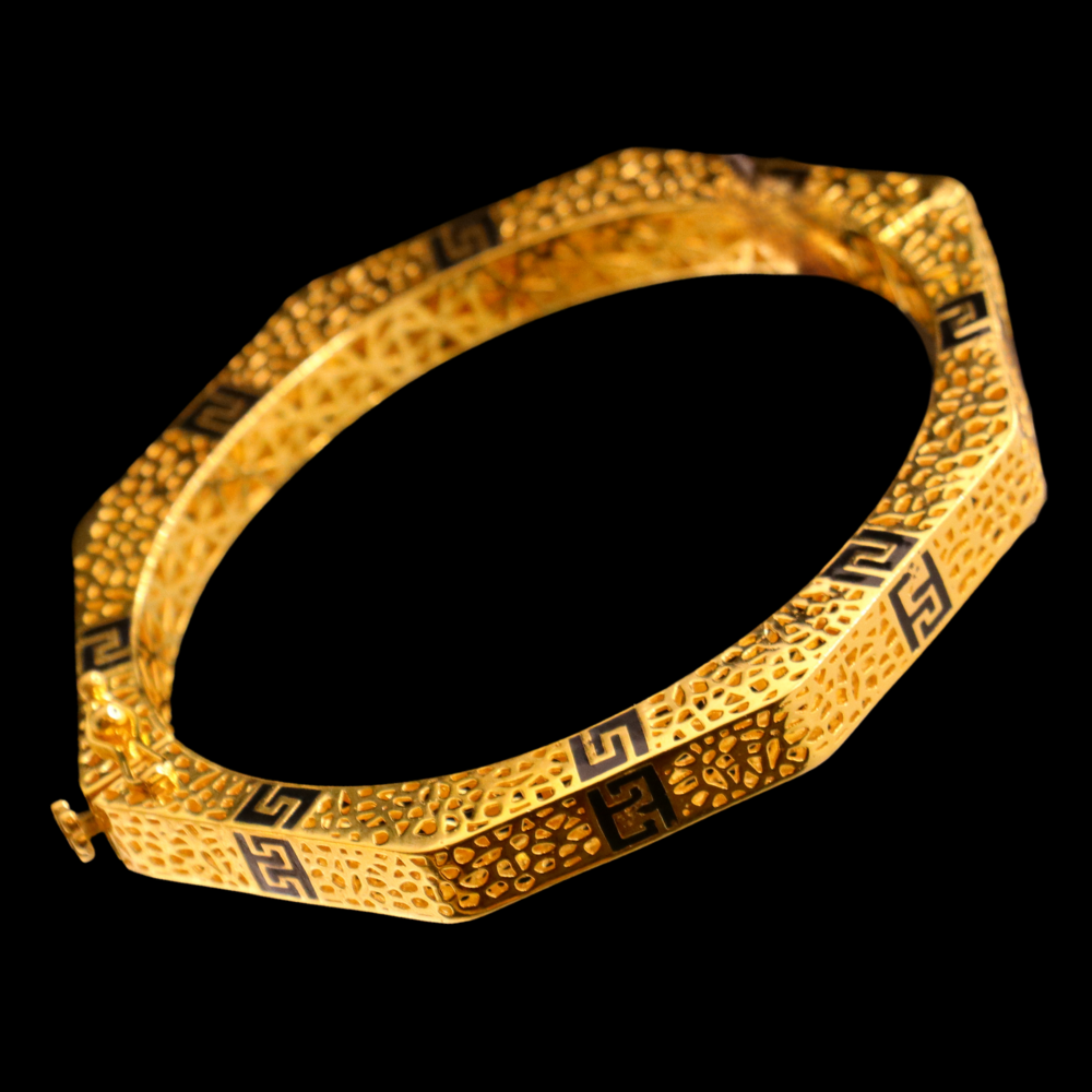 21K Gold Bangle Bracelet