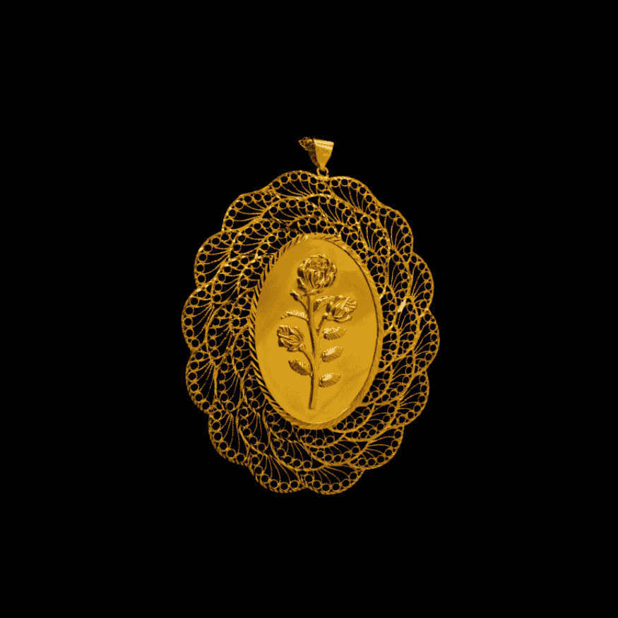 21K Gold Pendant 
