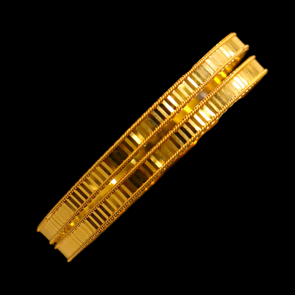 21K Gold Bangle Set (XL)