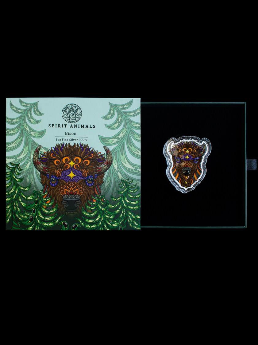 1oz Pure Silver Bison Coin   