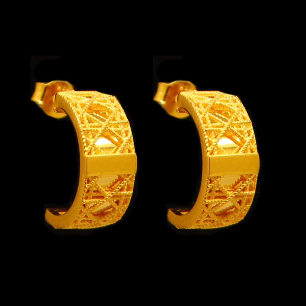 21K Gold Earrings    