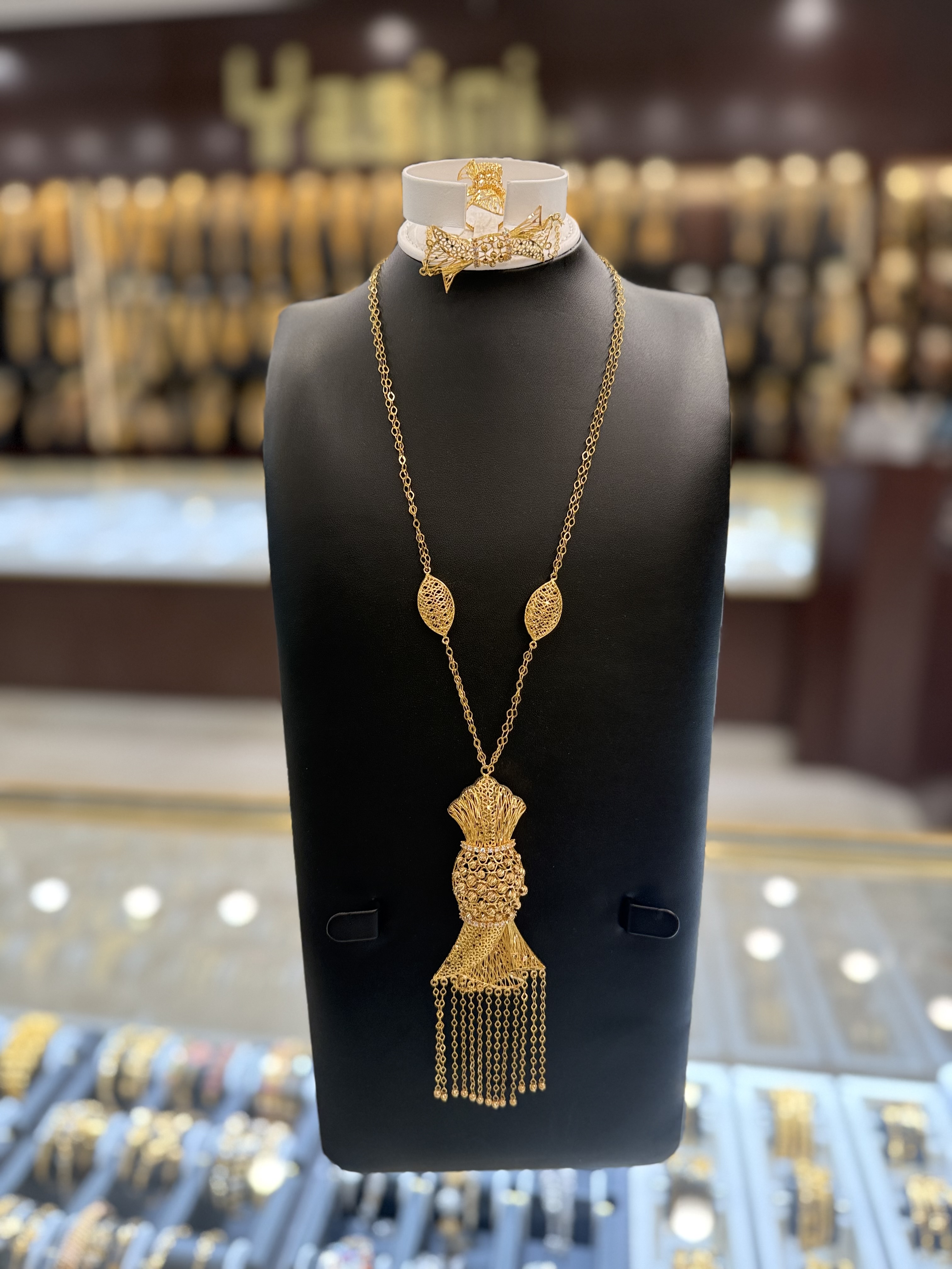 21K Gold Necklace Set 