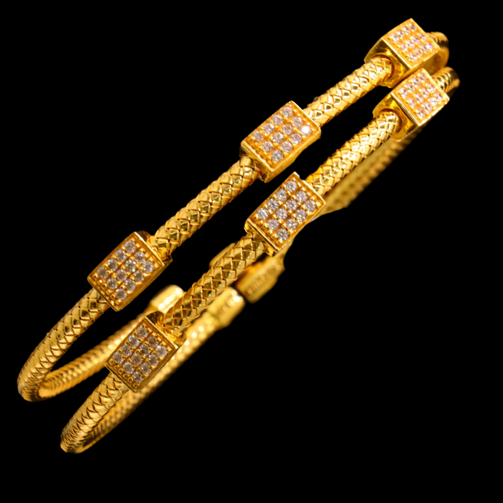 21K Gold Himo Bangle Bracelet