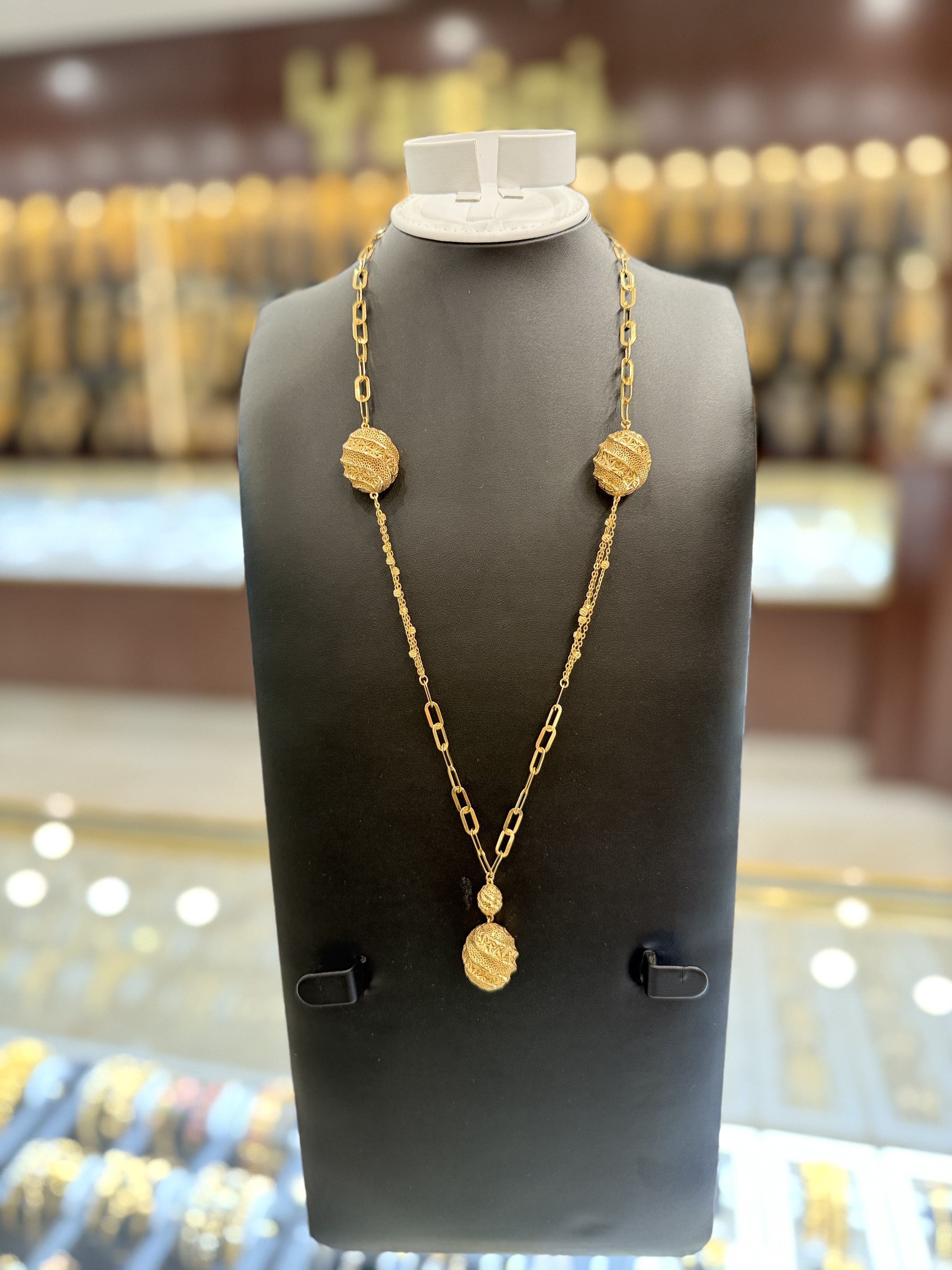 21K Gold Necklace Set 