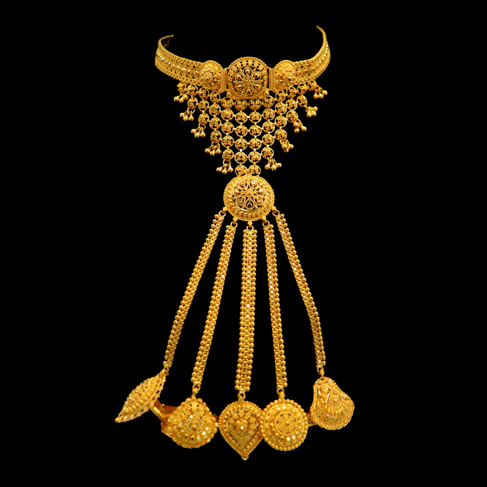 22k Gold Hand Bracelet 