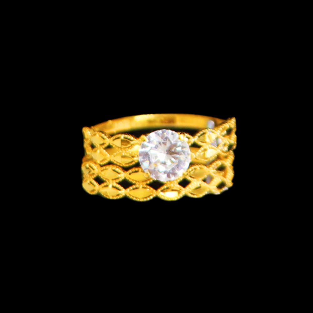 21K Gold Bridal Ring  Set  