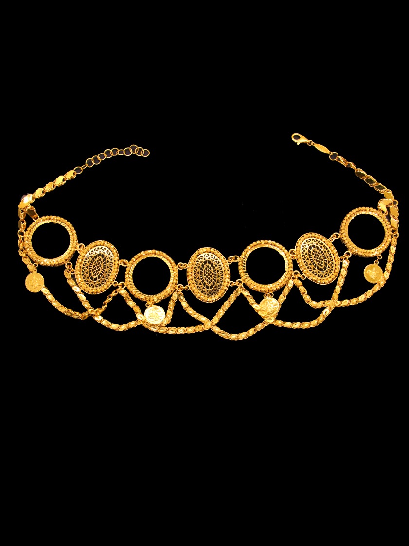 21K Gold Choker Necklace