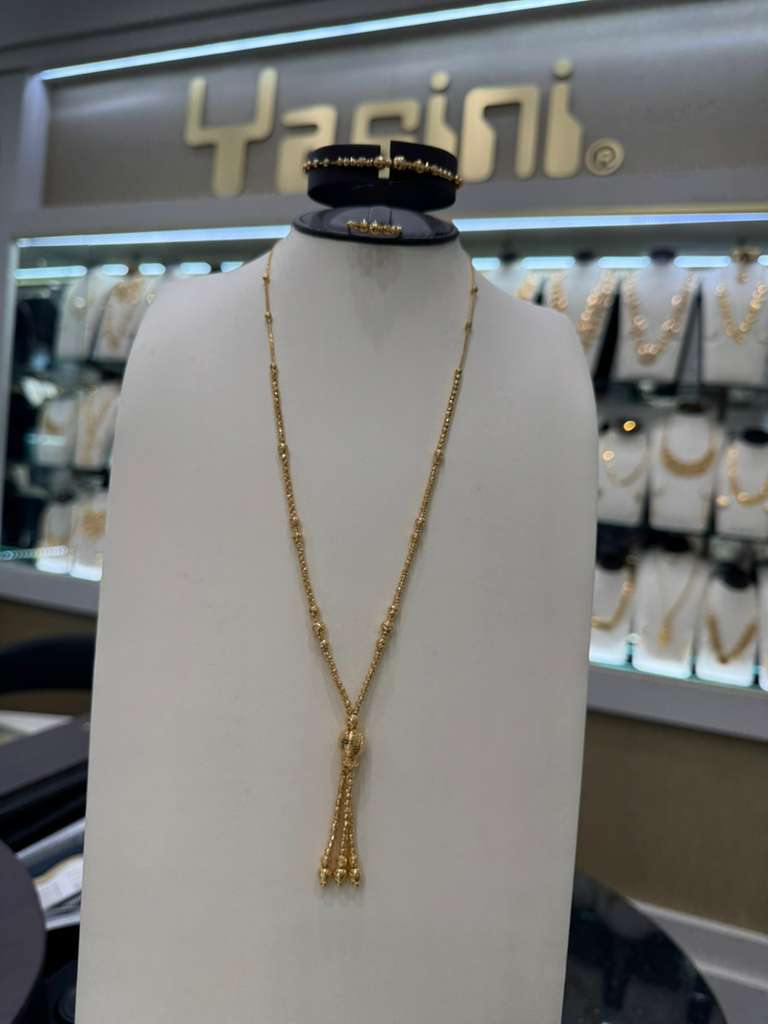21K Gold Necklace Set  