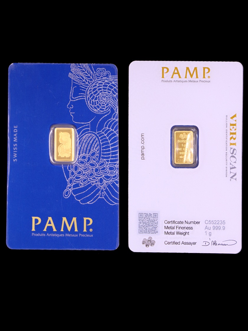 1 gram Gold Bar PAMP