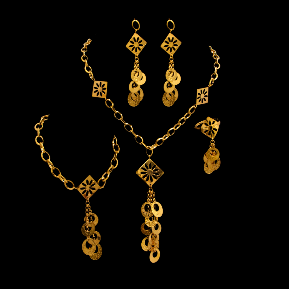 21K Gold Necklace Set
