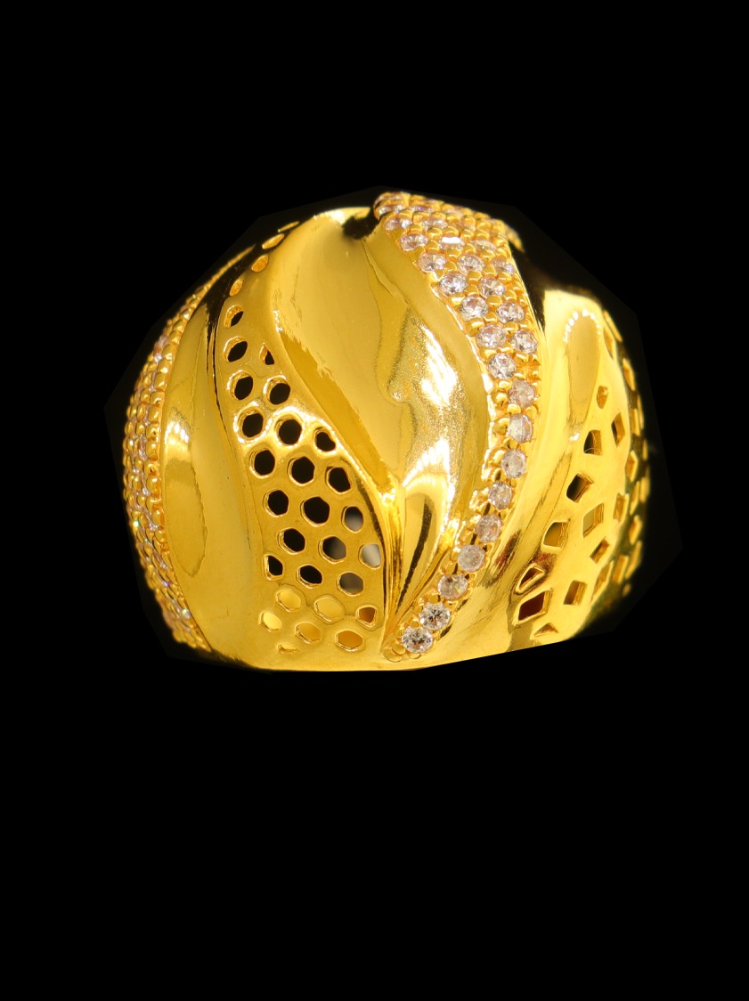 Buy Online Gold Ring in Kuwait | 22KT Gold Ring - FKJRN2050 – تسوق مجوهرات  الذهب و الألماس والفضة عبر الإنترنت في الكويت