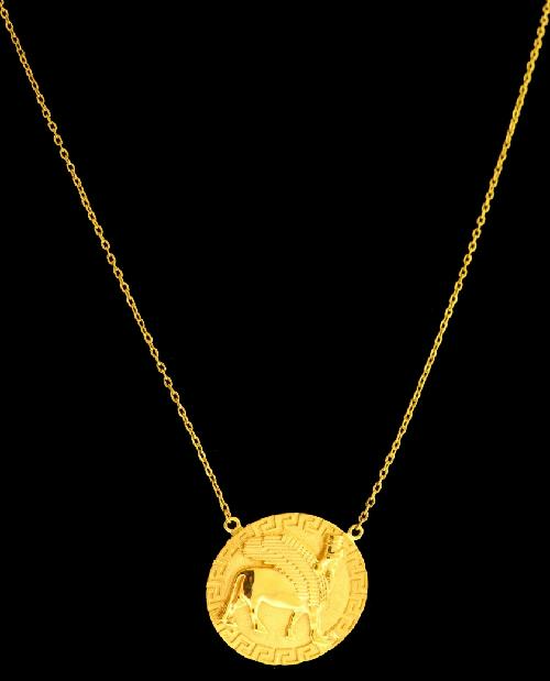 21K Gold Assyrian Necklace