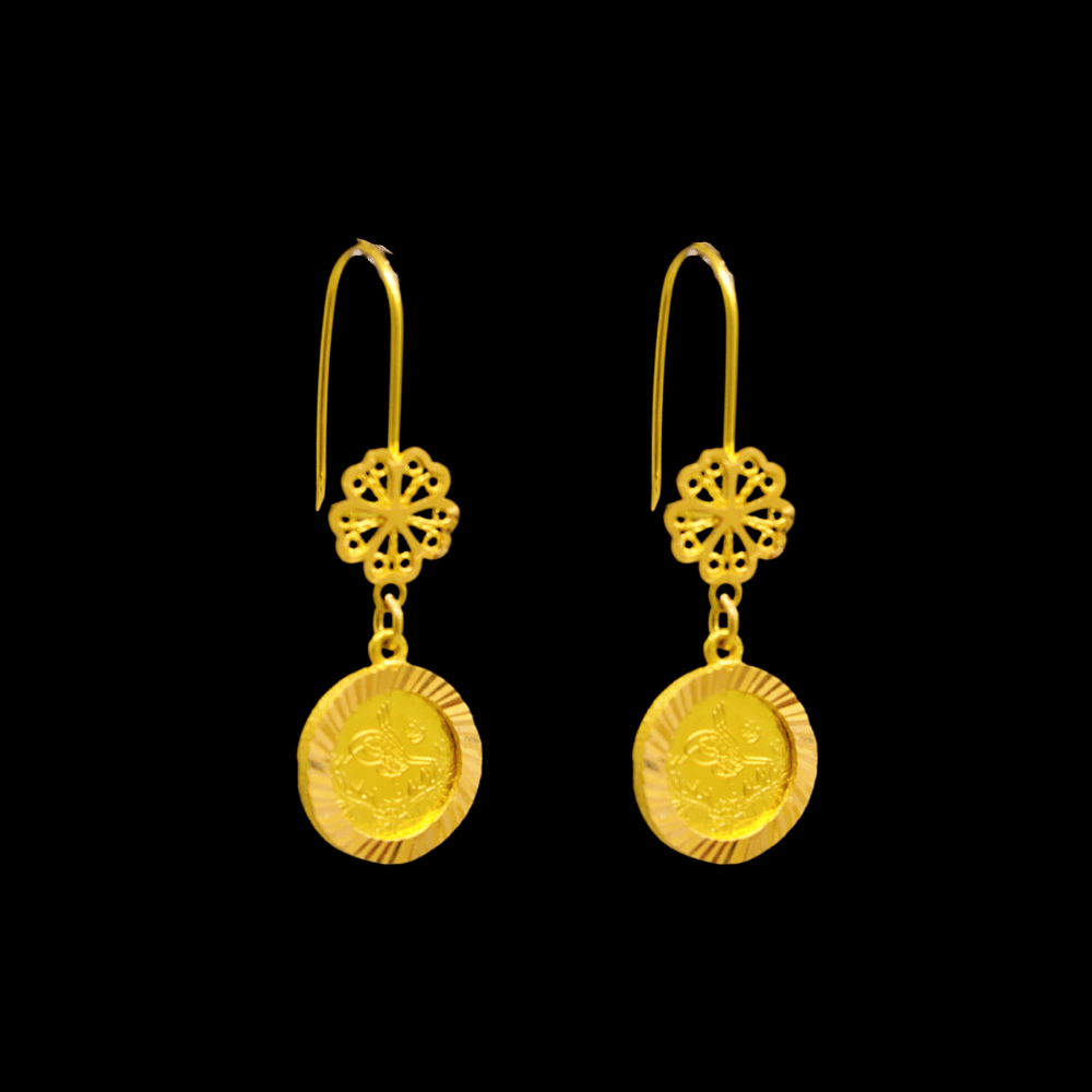21K Gold Earrings  