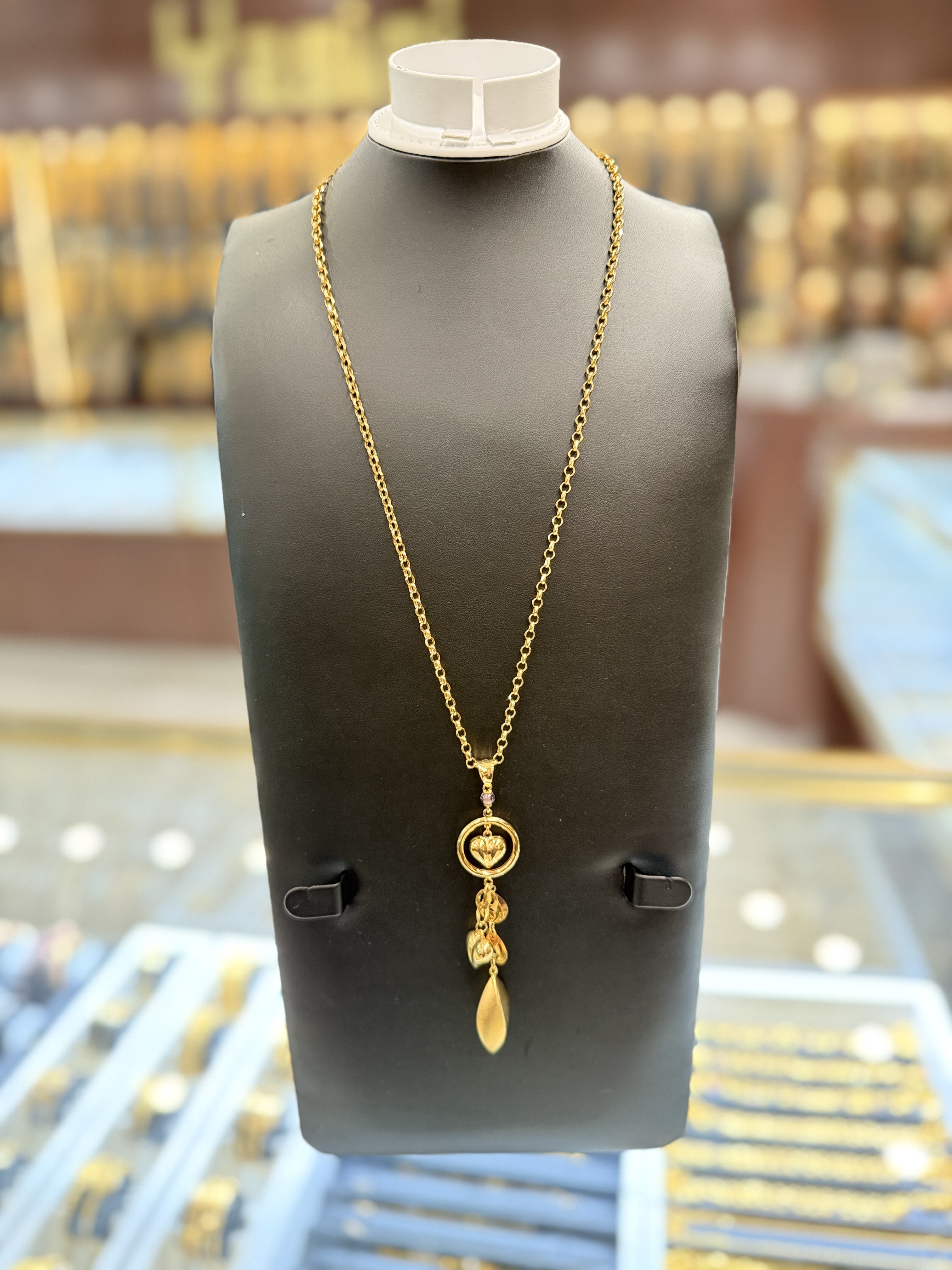 21K Gold Necklace Set  