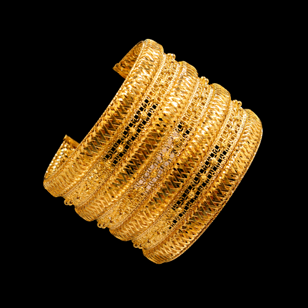 21K Gold Bangle Bracelet
