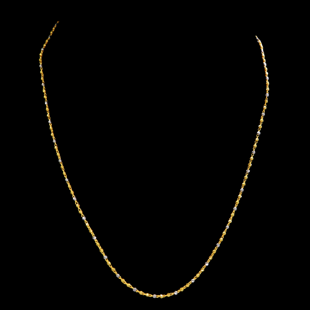 22K Short Gold Necklace - SW33675 - Yasini Jewelers