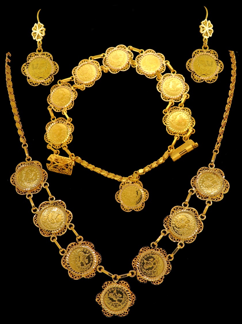 21K Gold Necklace Set