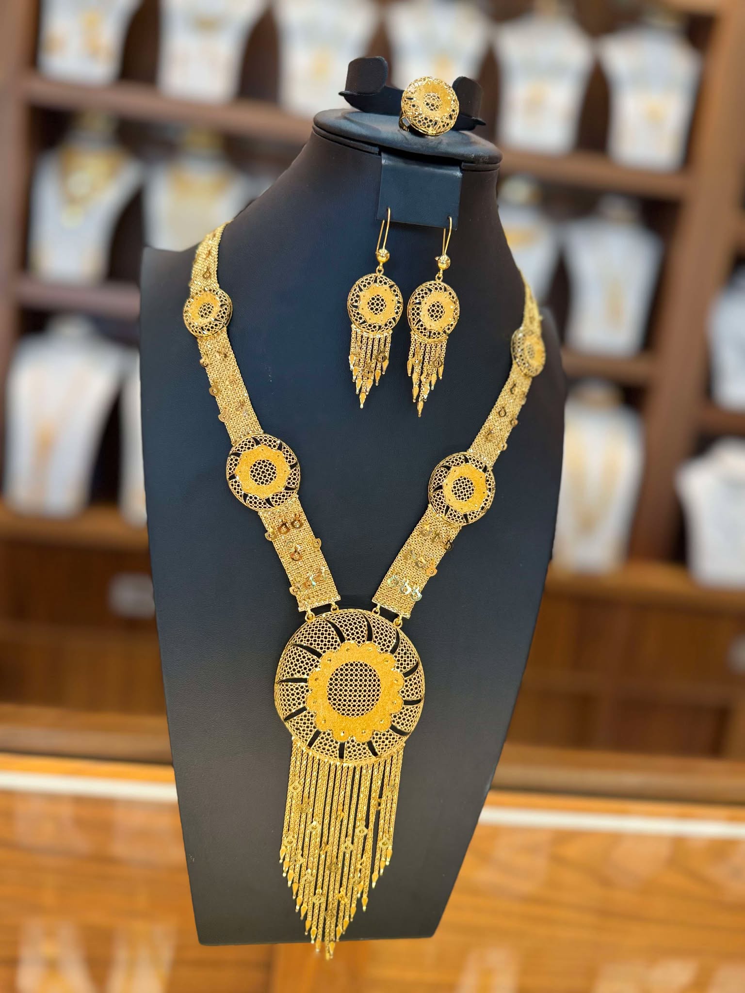 21K Gold Necklace Set 