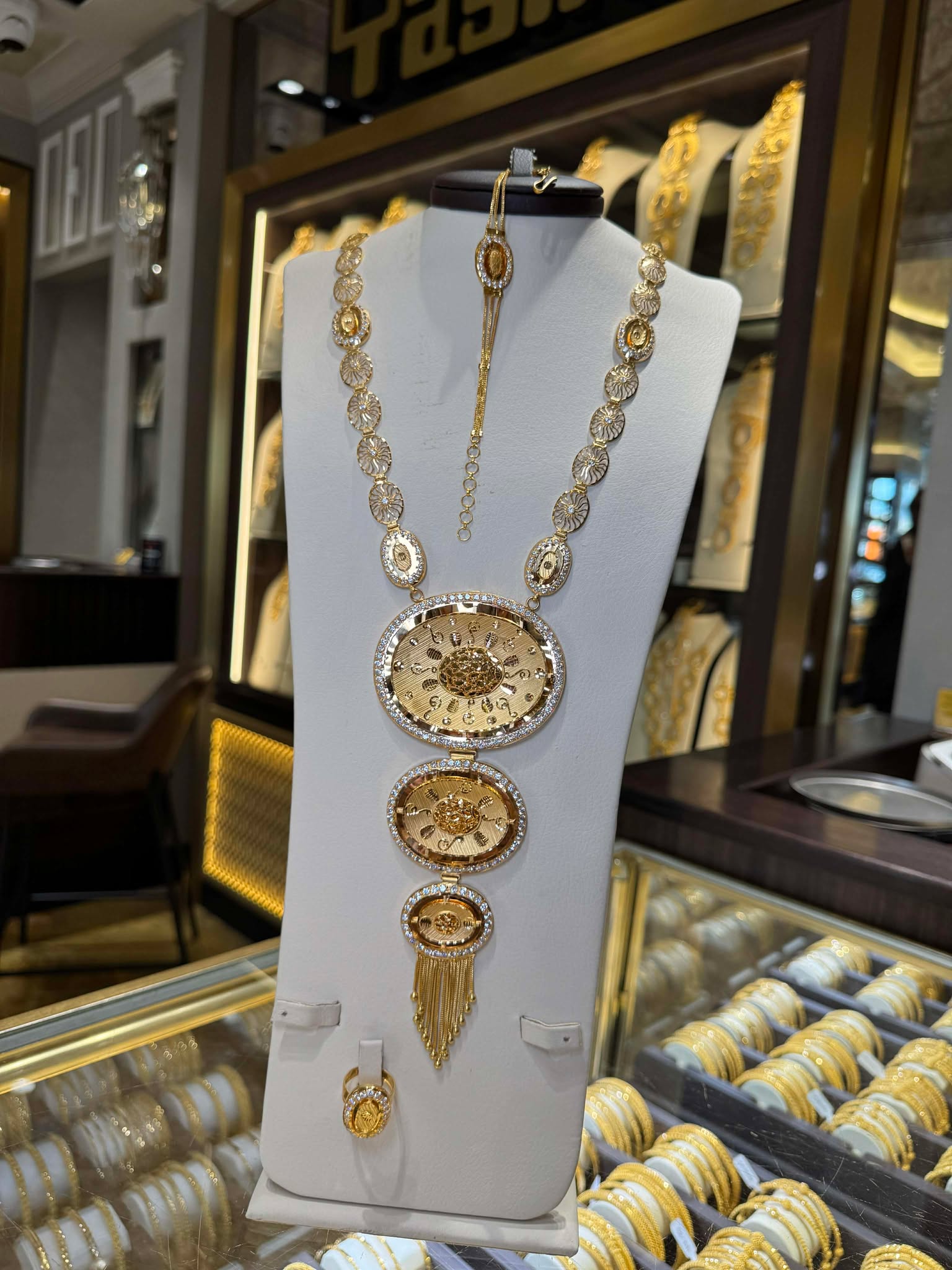 21K Gold Necklace Set