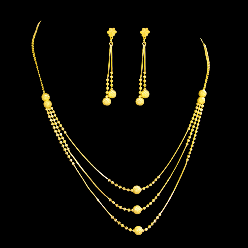 22K Gold Necklace Set