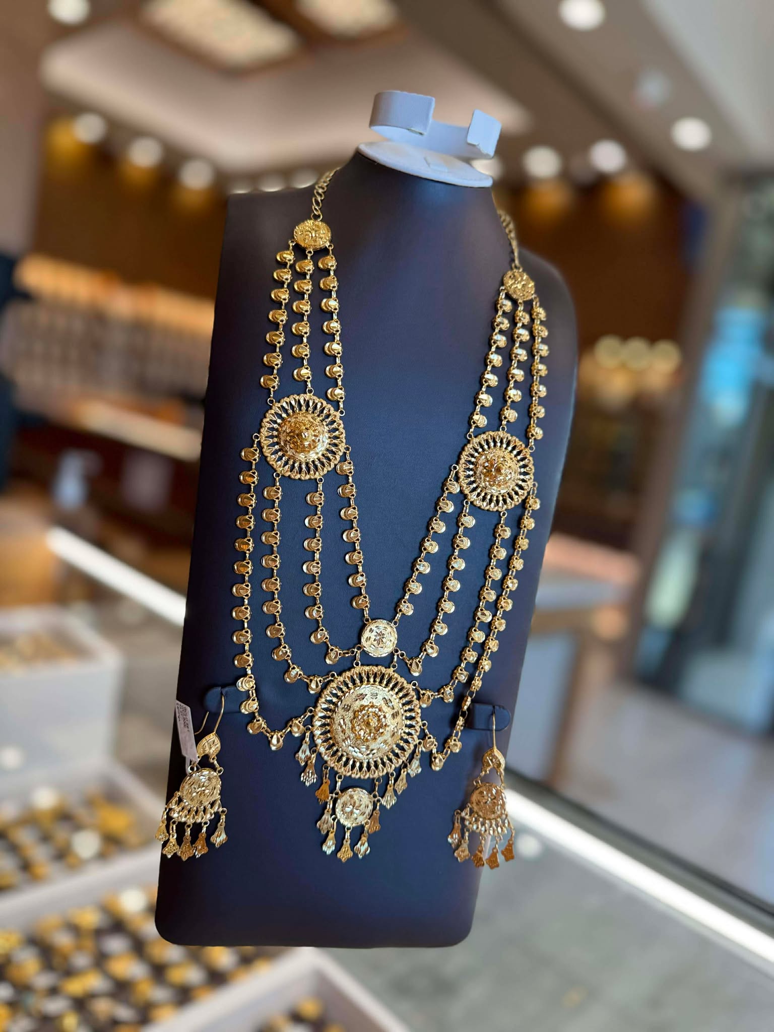 21K Gold Necklace Set 