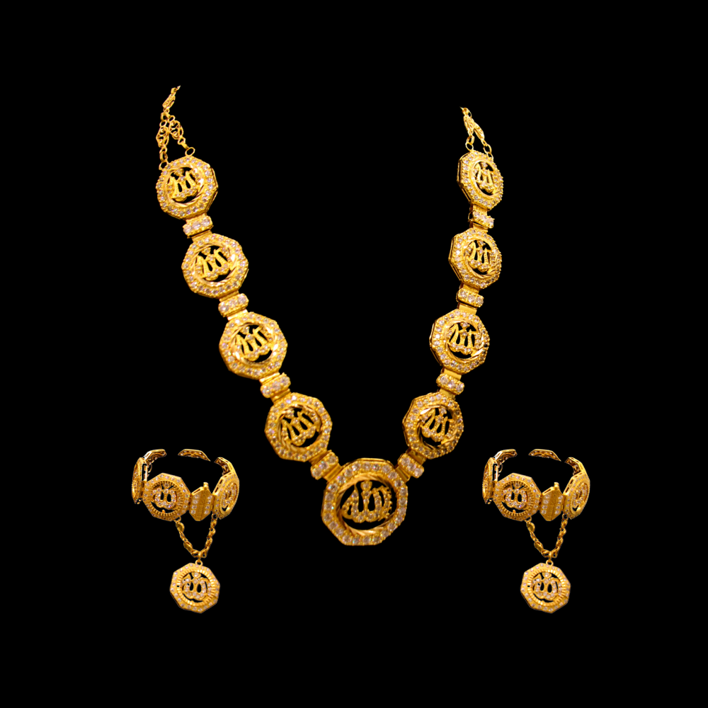 21K Gold Necklace Set 