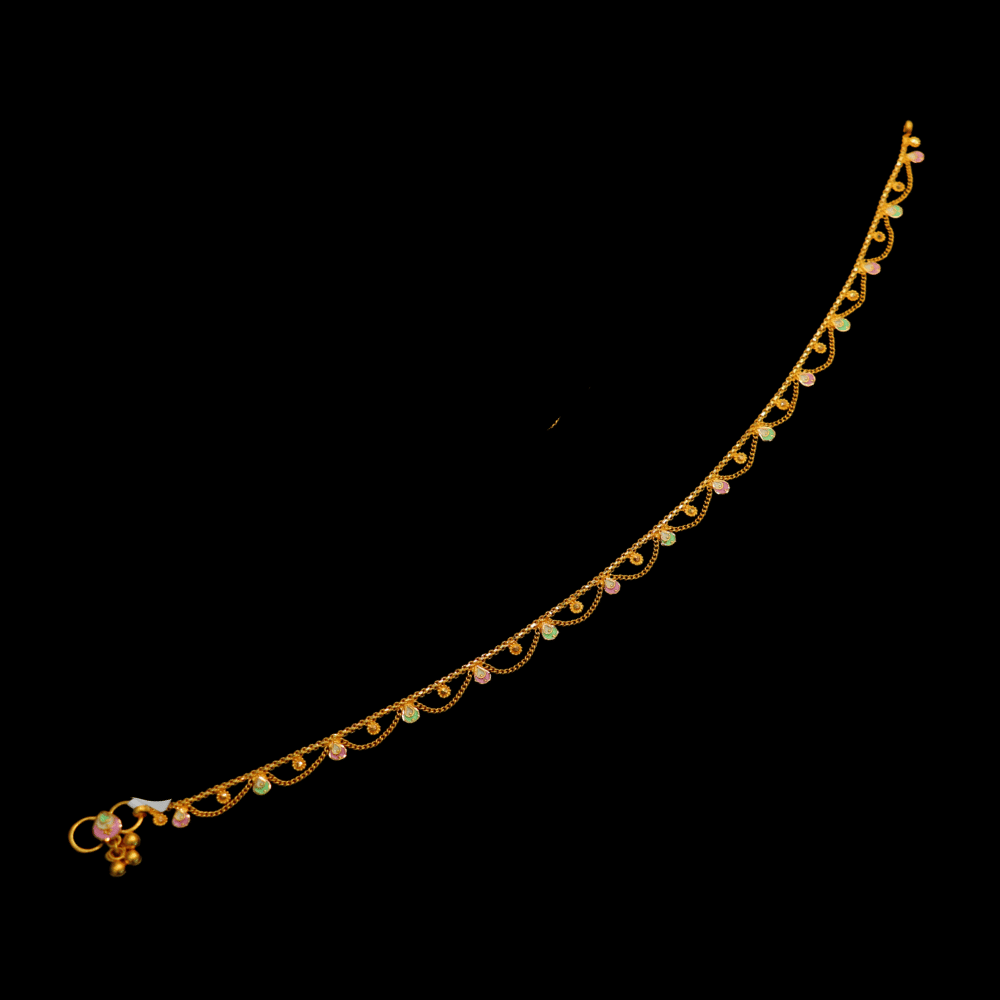22K Gold Anklet | SD31040