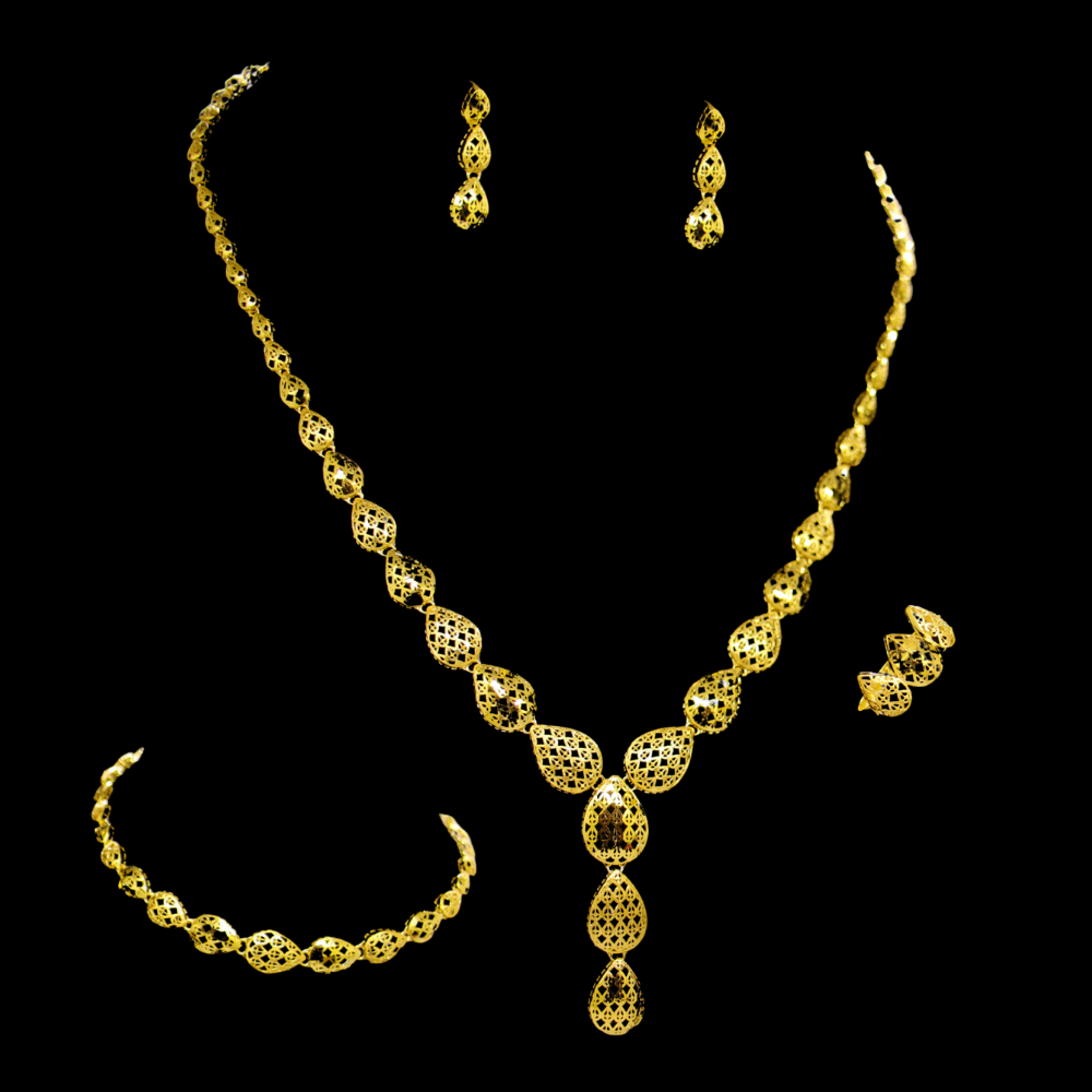 21K Gold Necklace Set 