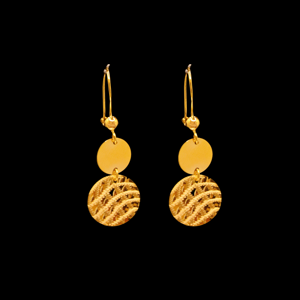 21K Gold Earrings  