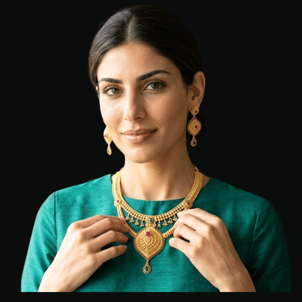 22K Gold Necklace Set