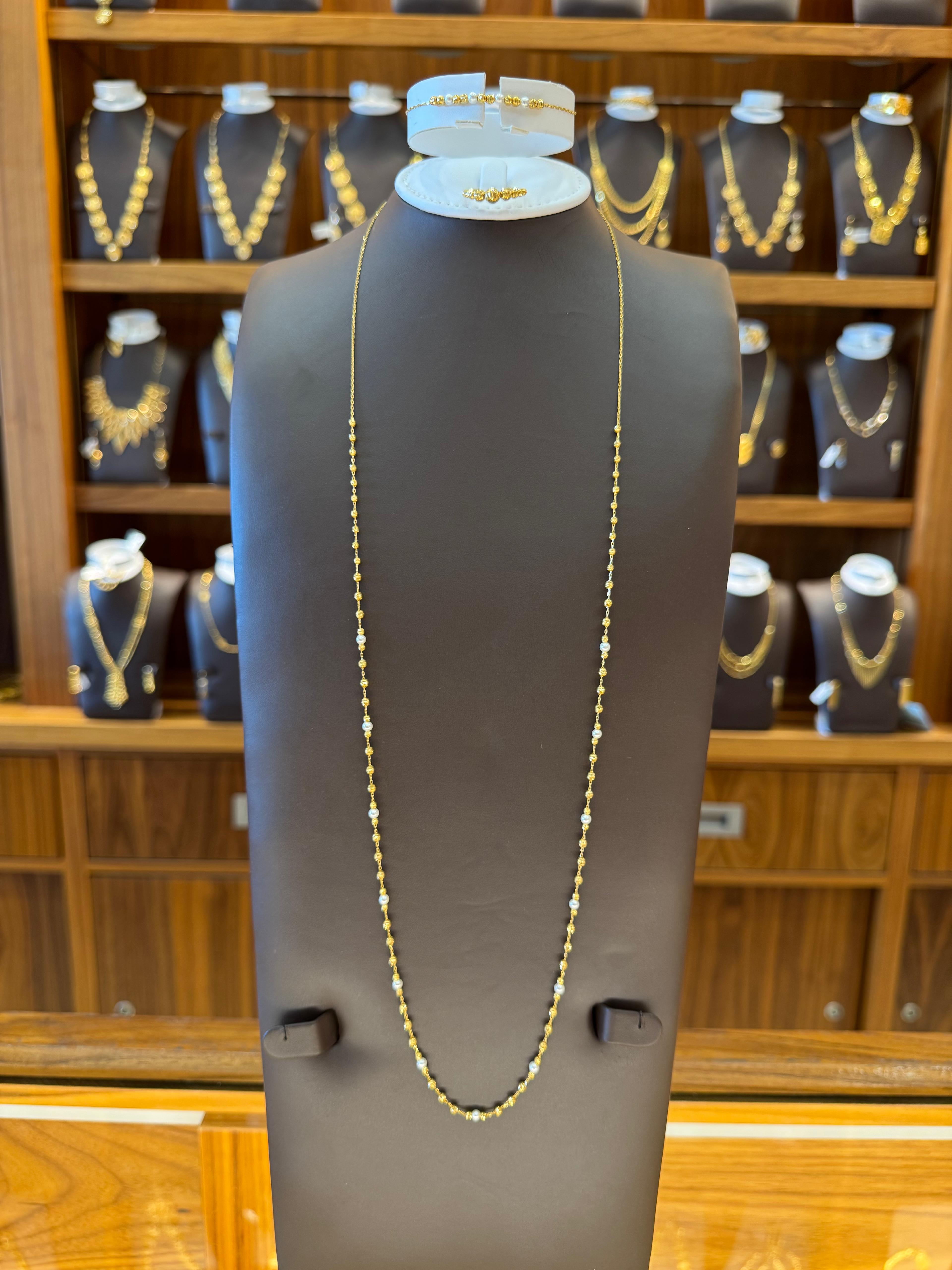 21K Gold Necklace Set