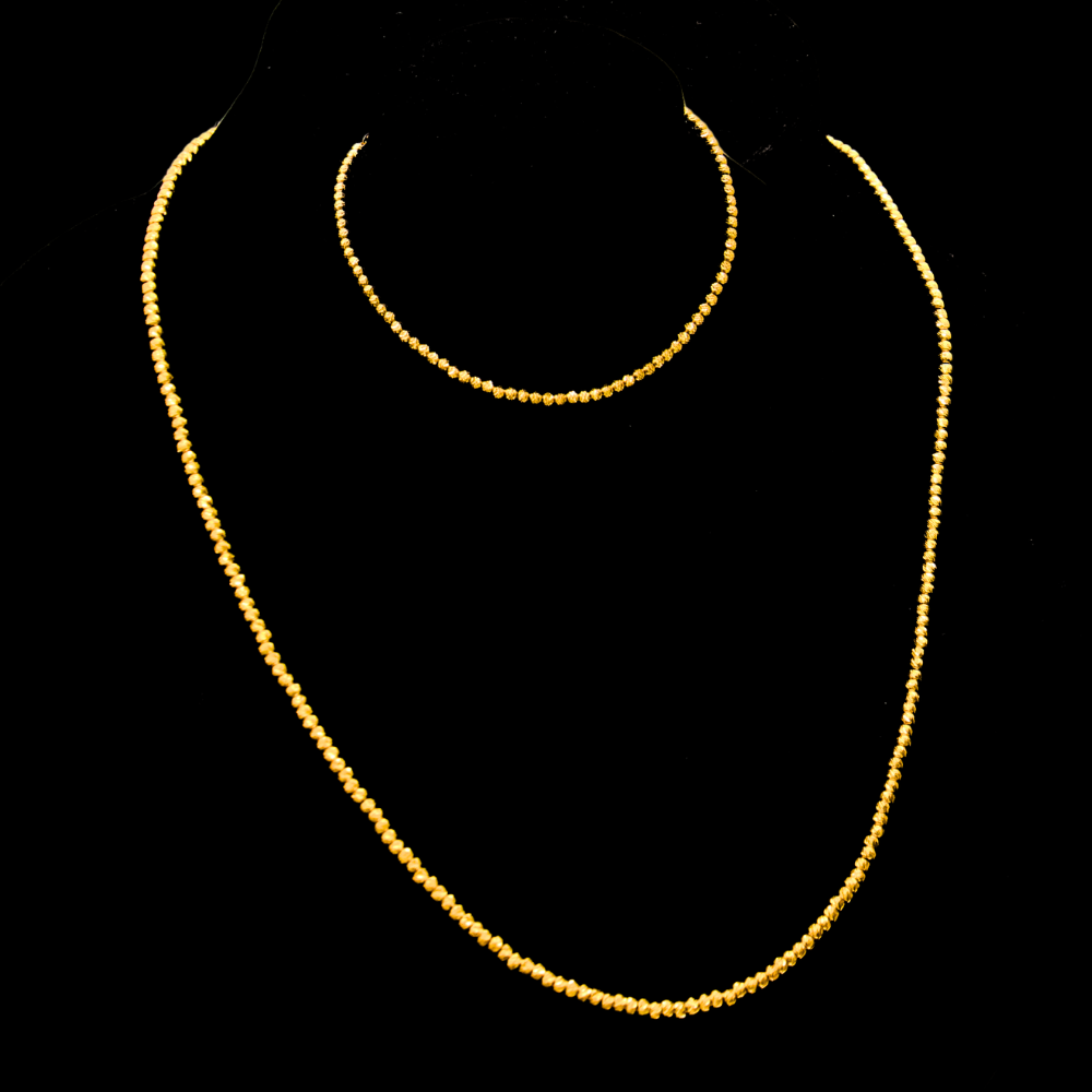 21K Gold Necklace Set 