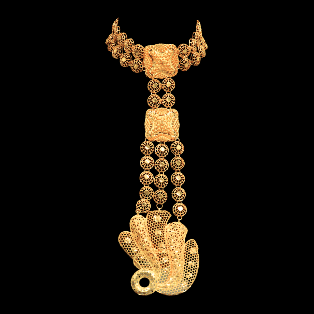 21K Gold Hand Bracelet  