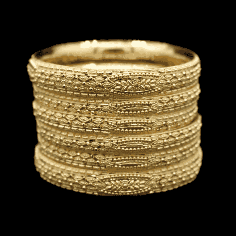 22K Gold Bangle Set (XS)