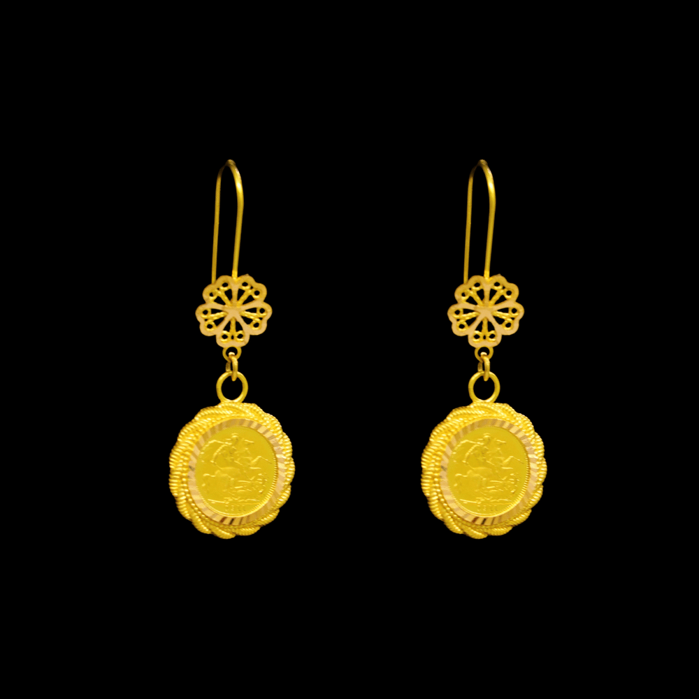 21K Gold Earrings    