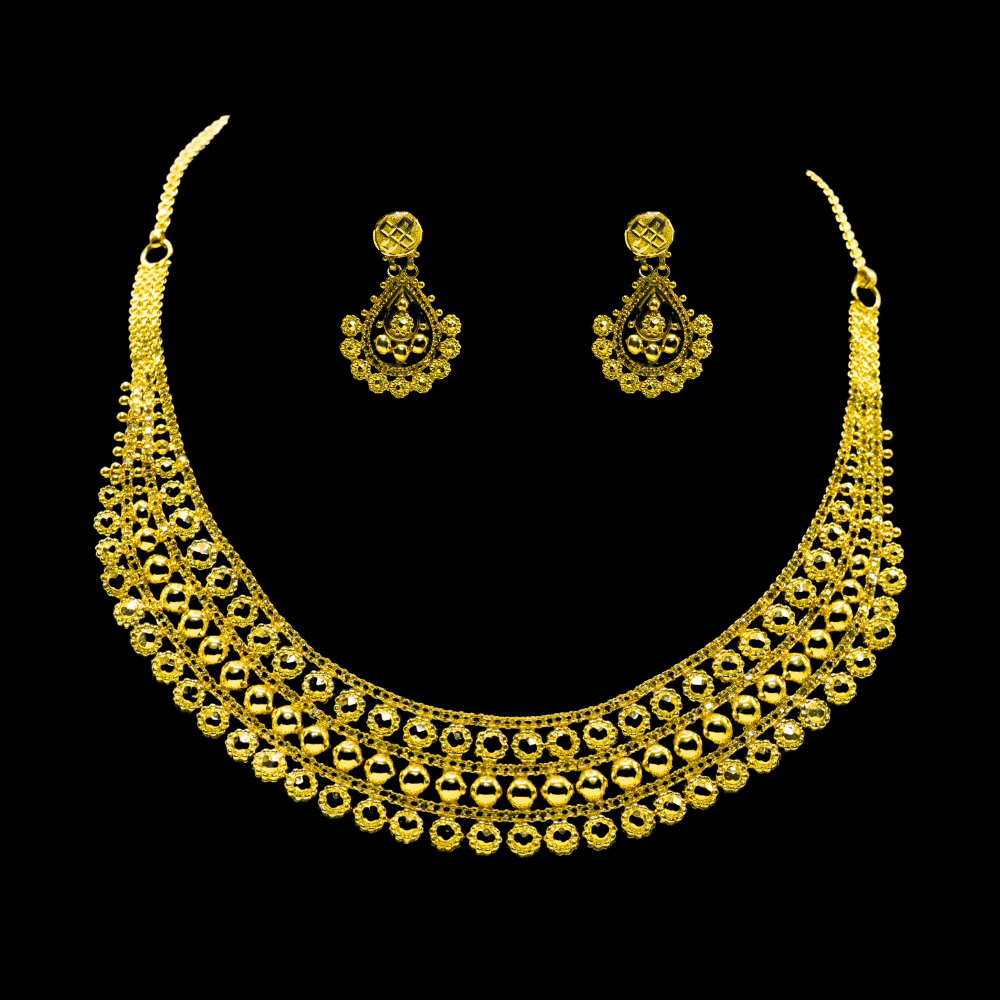 22K Gold Necklace Set  
