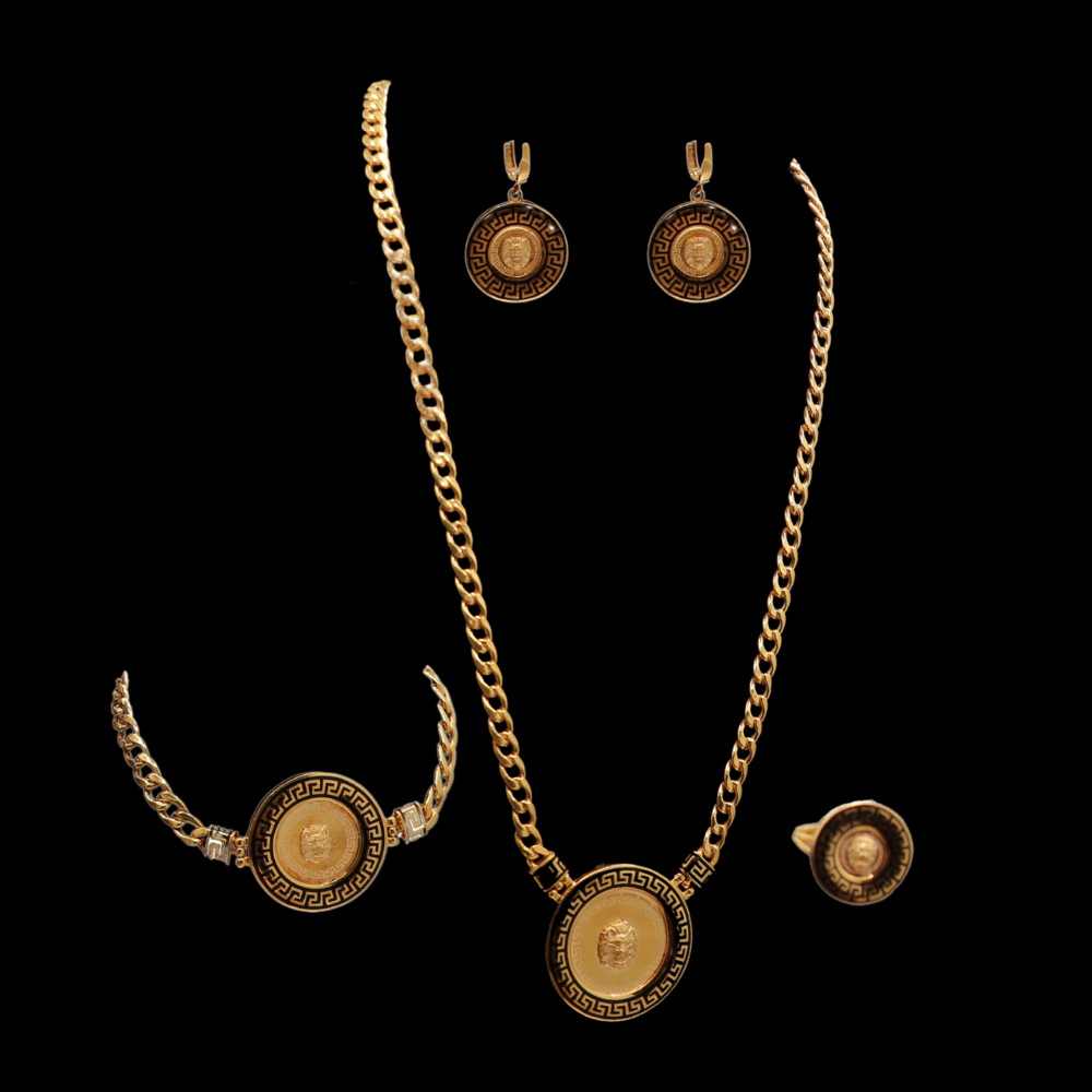21K Gold Necklace Set  