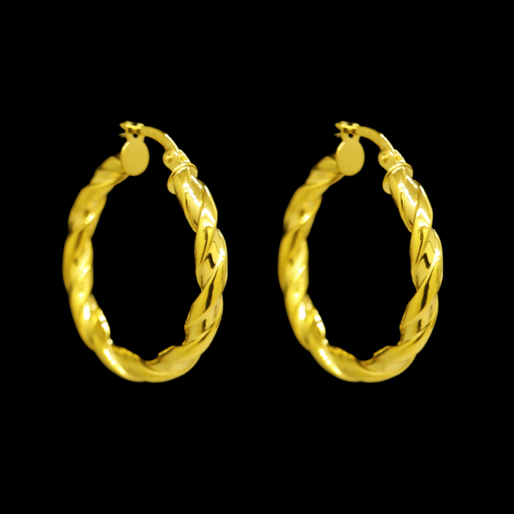 21K Gold Earrings   