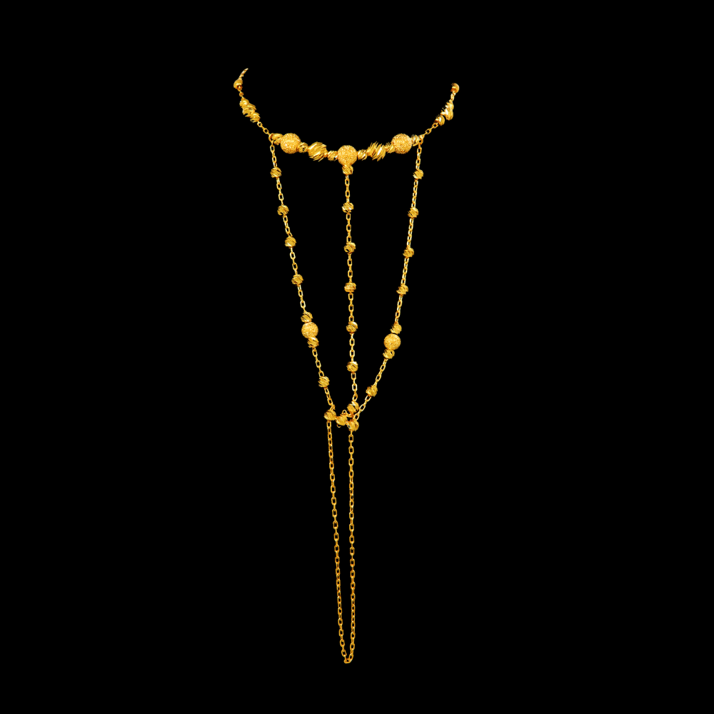 21K Gold Hand Bracelet   