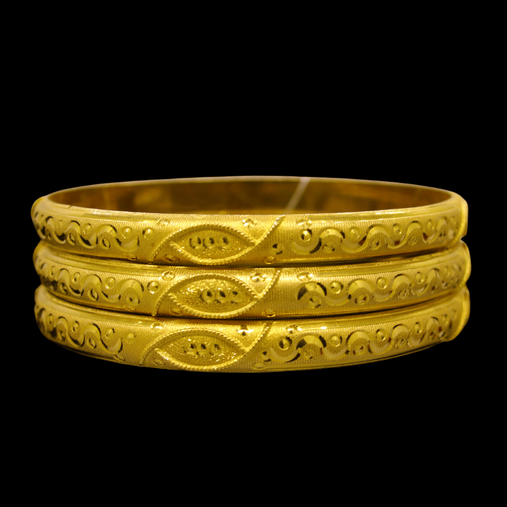 21K Gold Bangle Set (M) 