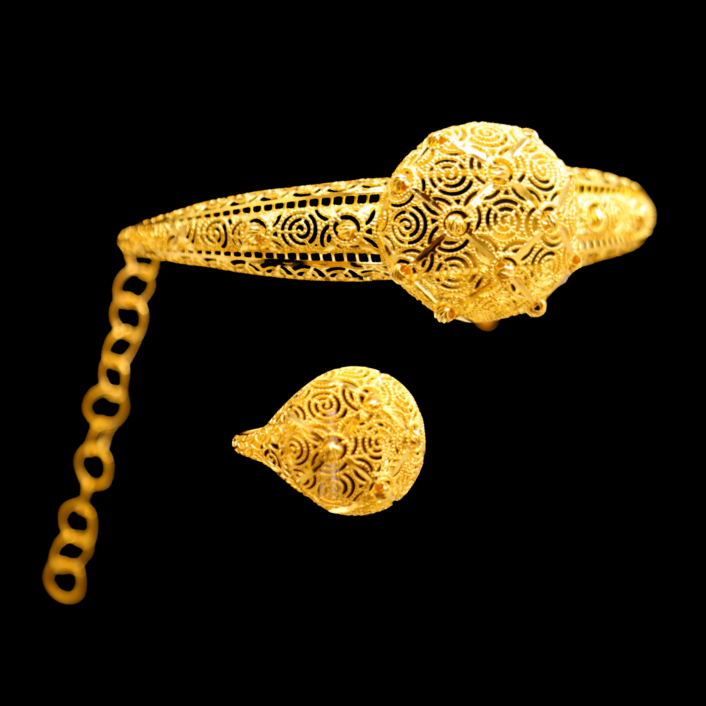 21k Gold Bangle Ring  