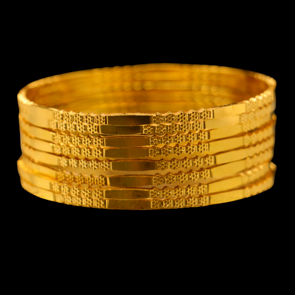 22K Gold Bangle Set (XS)