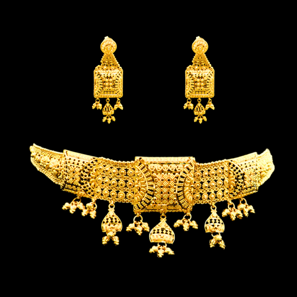 22K Gold Necklace Set    