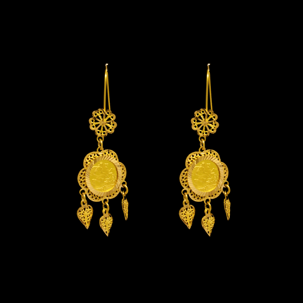 21K Gold Earrings   