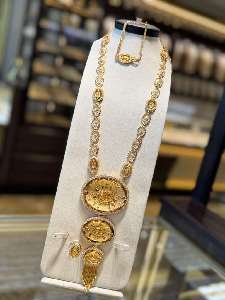21K Gold Necklace Set  