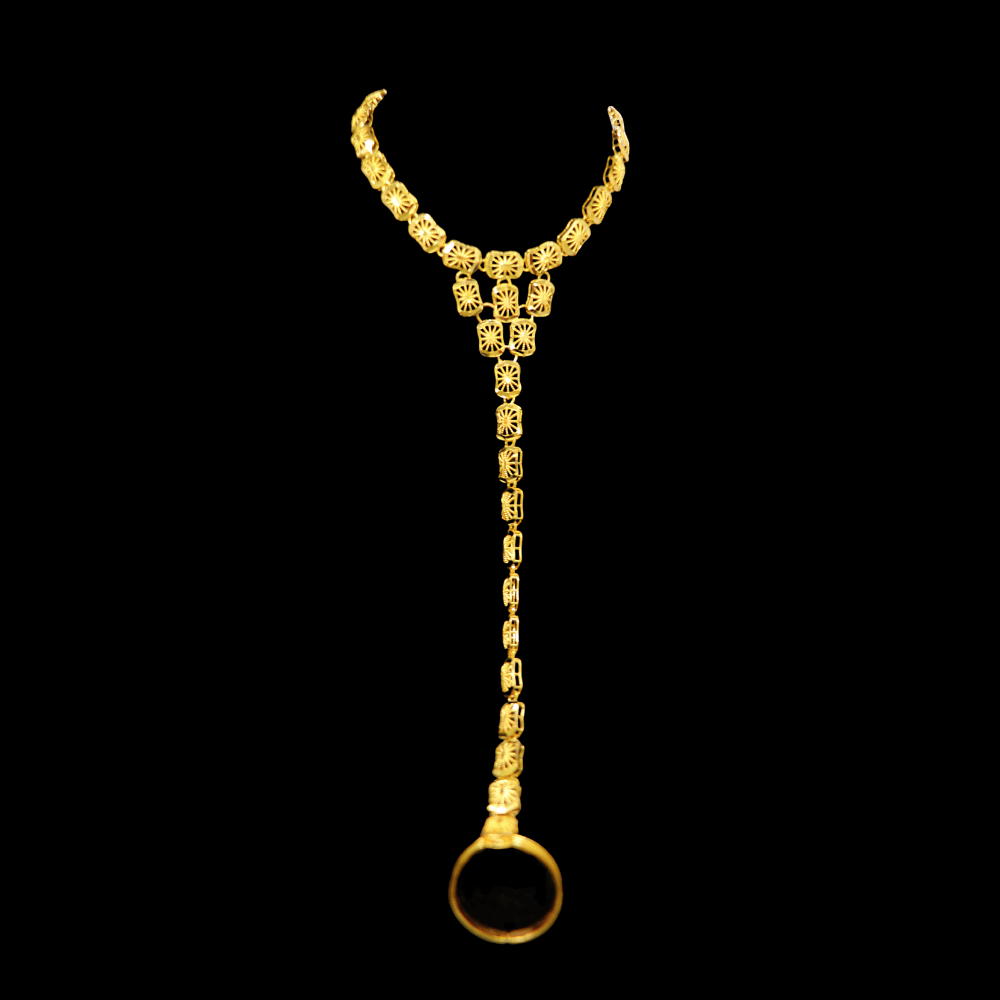 21K Gold Hand Bracelet  